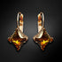 Auskarai "Kristalo rombas II (Topazas Dorado)" su Swarovski™ kristalais